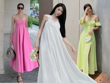 5 kiểu váy maxi đắt hàng nhất mùa Hè, không bao giờ lo lỗi mốt, chị em diện lên rất tôn dáng