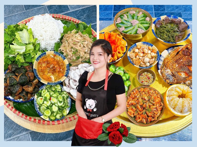 Mẹ đảm nấu ăn ngon, bày biện đẹp mắt như mang cả nhà hàng về bếp, hội chị em nhìn thấy cũng phải ước ao