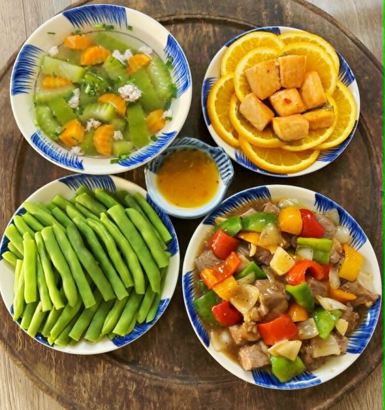 Mâm cơm ngon và hấp dẫn cho cả nhà.