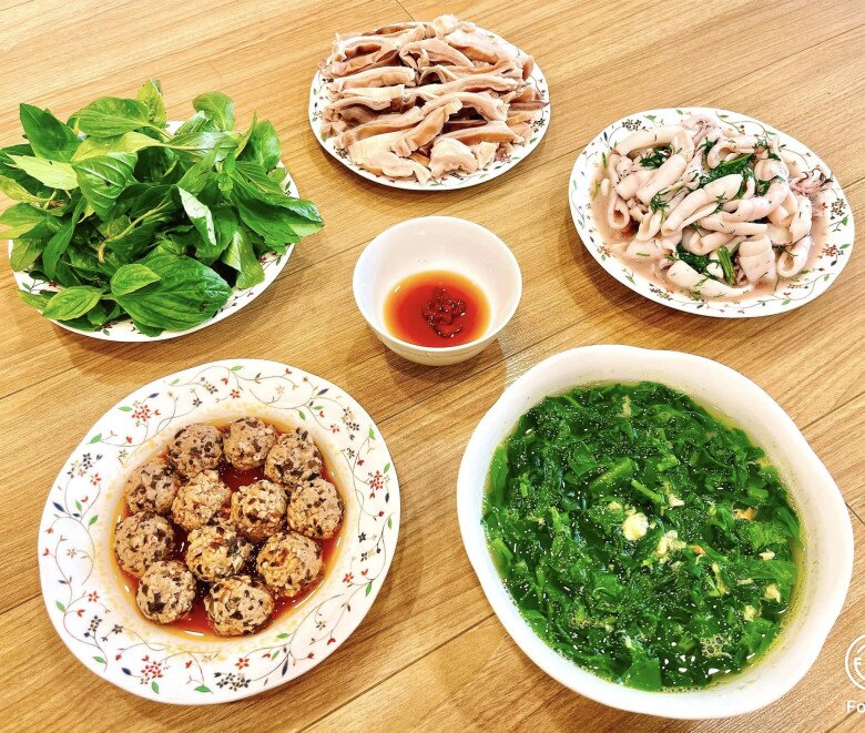 Bữa tối hấp dẫn cho cả nhà.