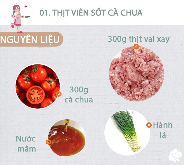 Chuẩn bị: 300g thịt vai xay, một ít mộc nhĩ ngâm nở, rửa sạch, băm nhỏ; 200g cà chua, hành lá, nước mắm, hành khô, rau mùi, bột canh, dầu ăn.