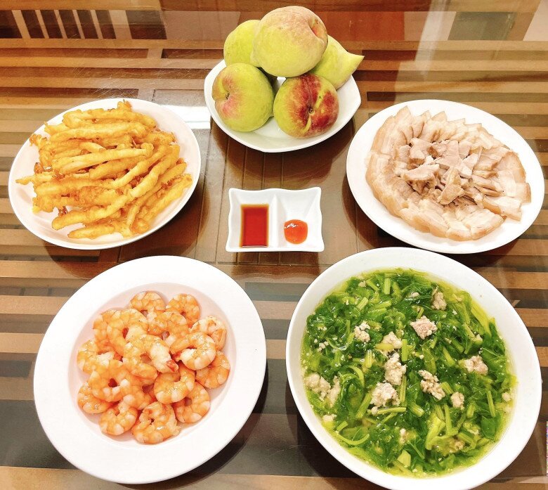 Bữa tối hấp dẫn cho cả nhà.