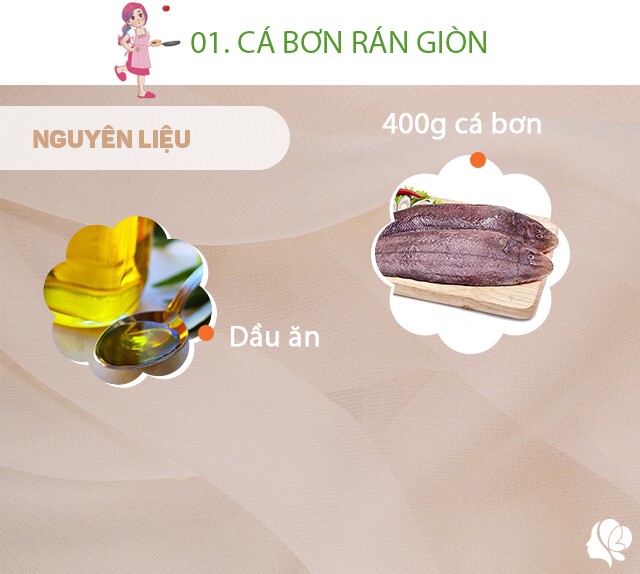 Chuẩn bị: 400g cá bơn, dầu ăn.