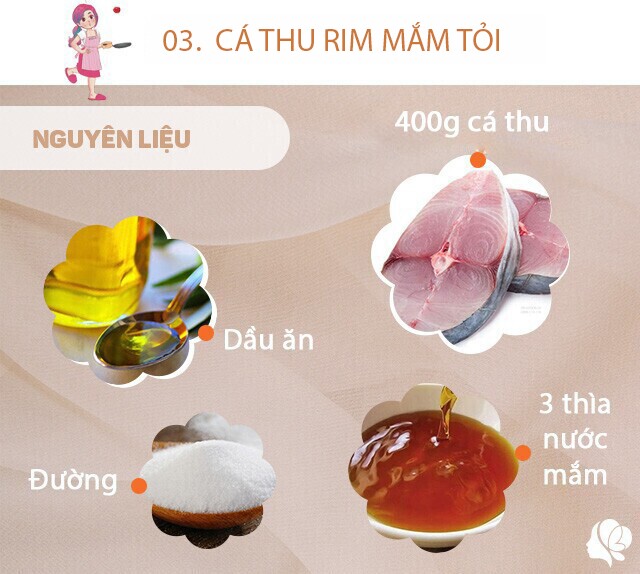 Chuẩn bị: 400g cá thu, nước mắm, dầu ăn, 5 tép tỏi, đường, một ít ớt sừng băm nhỏ.