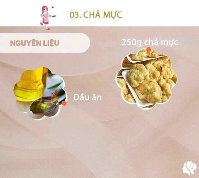 Chuẩn bị: 250g chả mực, dầu ăn.