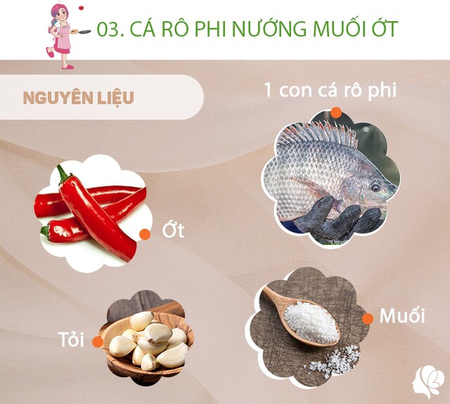 Chuẩn bị: 1 con cá rô phi khoảng 1kg, hành tím, tỏi, sả, ớt cùng các gia vị như muối, đường, hạt nêm, dầu màu điều.