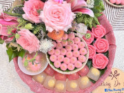 Bếp Eva - Mẹ đảm gây sốt với mâm cỗ cúng Tết Hàn thực tông hồng cực xinh, ngắm cả ngày không chán mắt