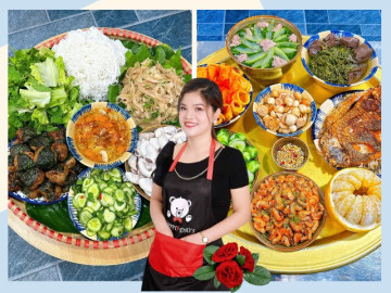 Mẹ đảm nấu ăn ngon, bày biện đẹp mắt như mang cả nhà hàng về bếp, hội chị em nhìn thấy cũng phải ước ao