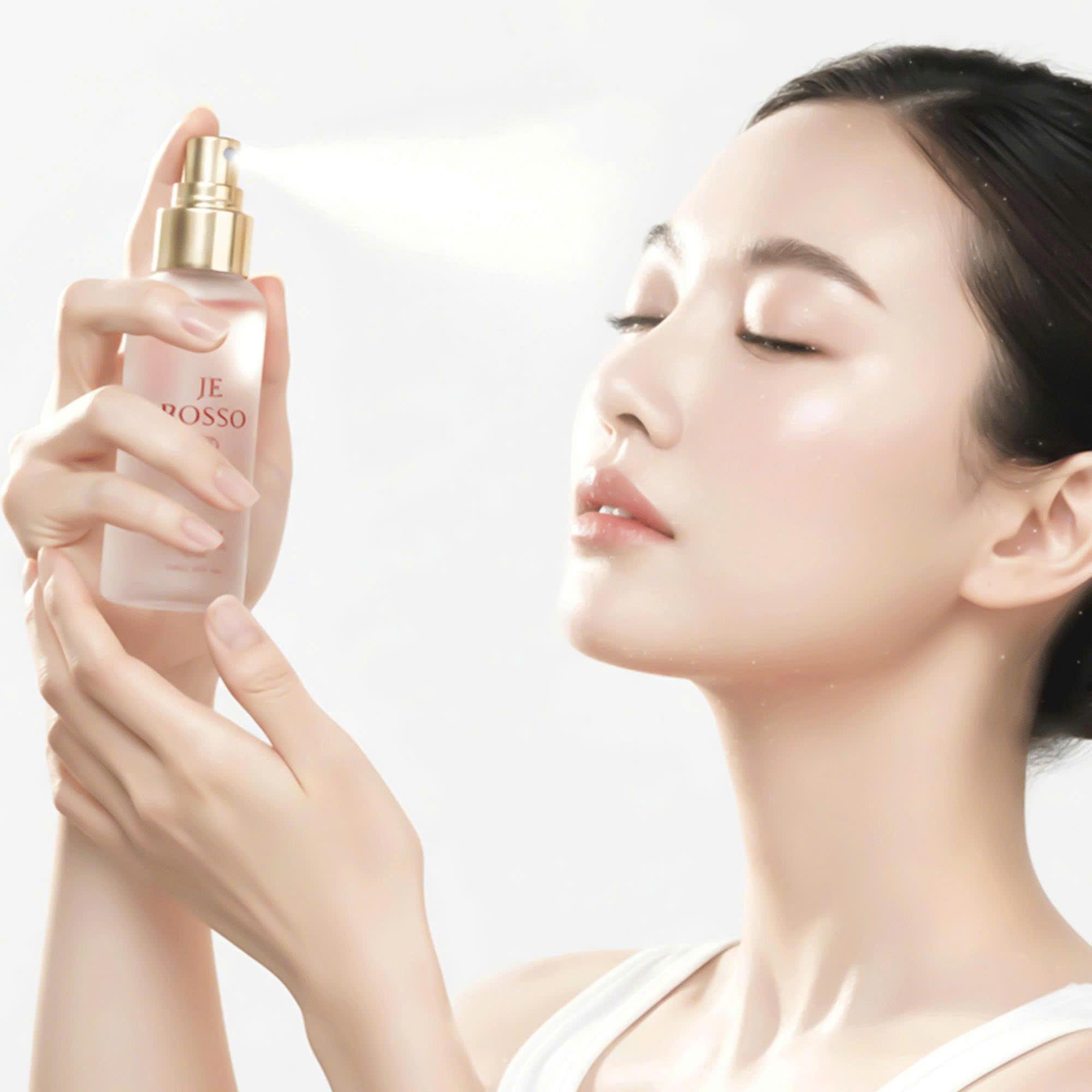 Xịt khoáng với công thức hai lớp dầu và tinh chất mang lại cảm giác tươi mát