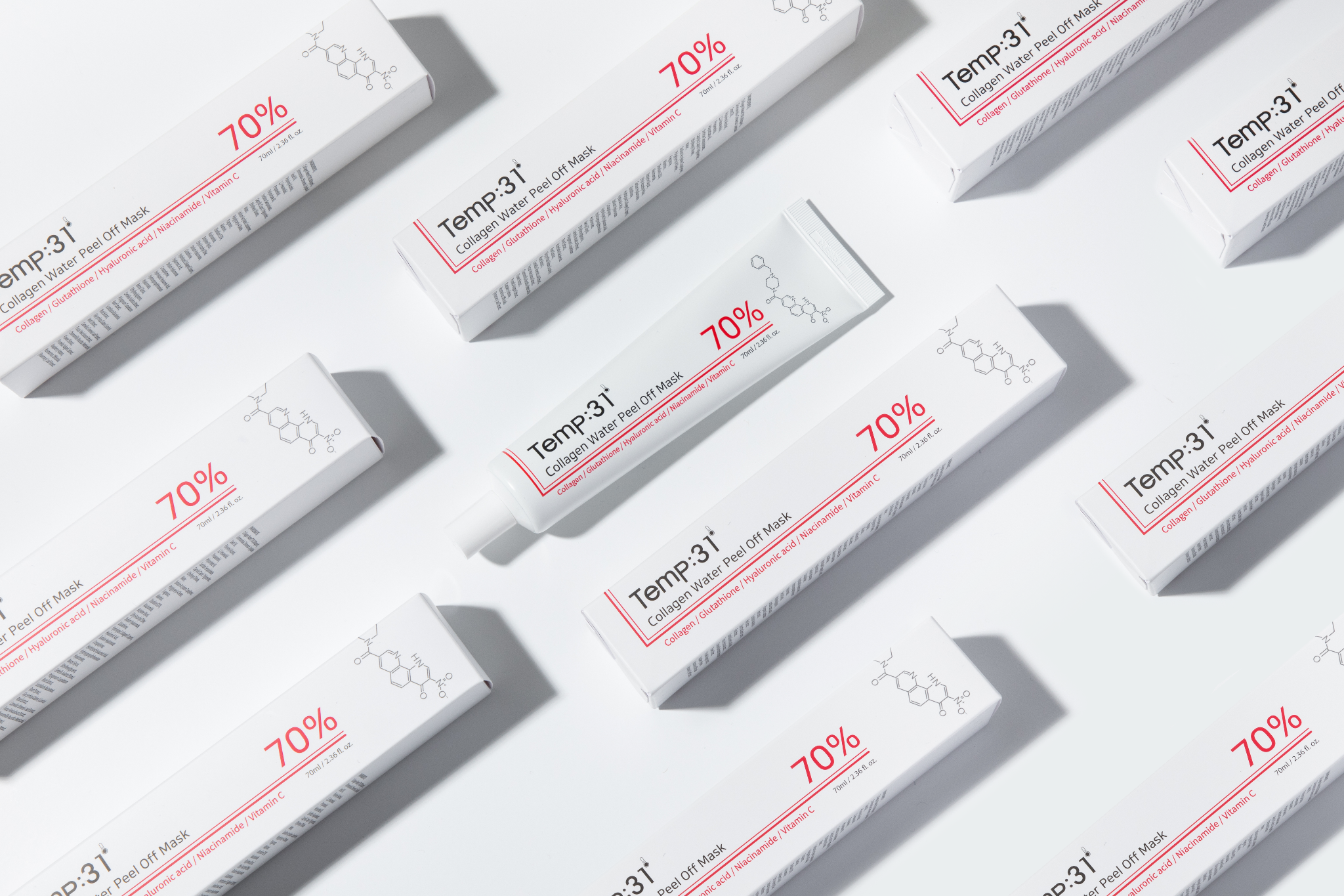Dòng sản phẩm “Best seller” Temp31 gọi tên Mặt nạ 70% Collagen Water Peel Off Mask Temp31.