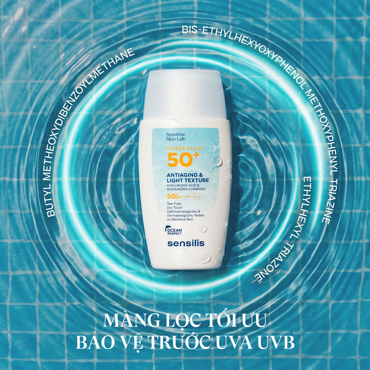 Sensilis Water Fluid 50+: Chống nắng chuẩn “invisible glow” được hội chị em săn lùng - 2