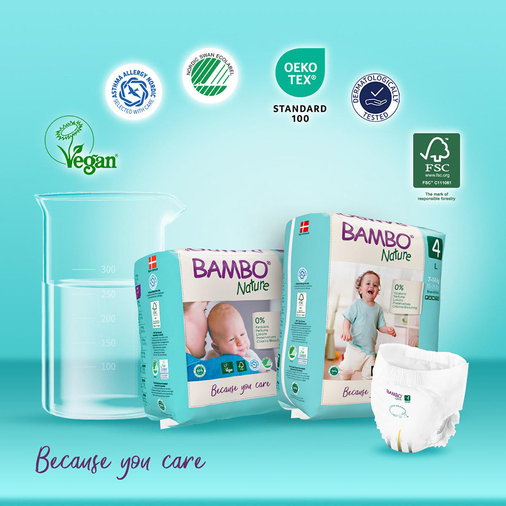 Bambo Nature bởi Abena – Tã cao cấp thuần chay, êm ái như vòng tay của mẹ