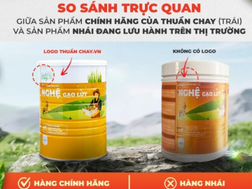 Thuần Chay cảnh báo hàng nhái “Bột Nghệ Gạo Lứt”: Người tiêu dùng cần kiểm tra logo và mã QR trước khi mua