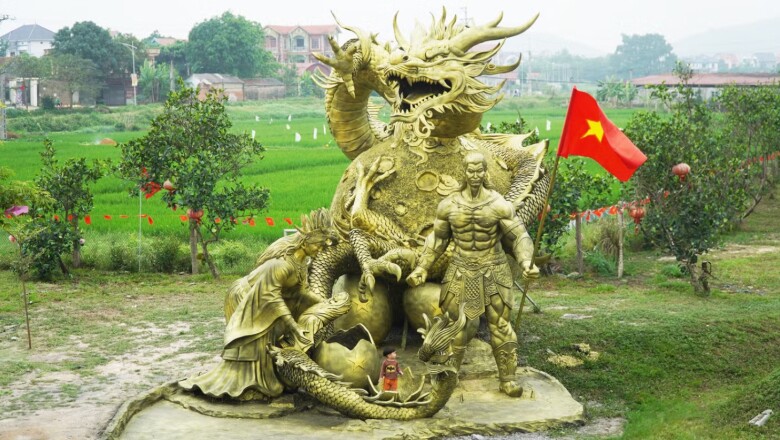 Giữa những ngày tháng Ba âm lịch, khi hàng triệu trái tim người Việt cùng hướng về Đền Hùng, tưởng nhớ công đức các Vua Hùng đã có công dựng nước, tại quê hương Bắc Ninh, một công trình nghệ thuật đặc biệt cũng vừa được hoàn thiện như một nén tâm hương thành kính dâng lên tổ tiên.