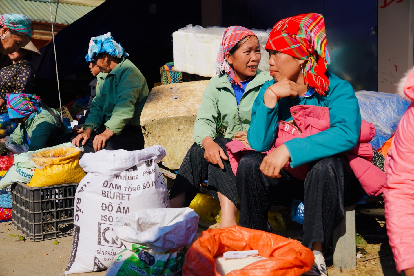 Người bán kẻ mua tấp nập từ sáng tinh mơ