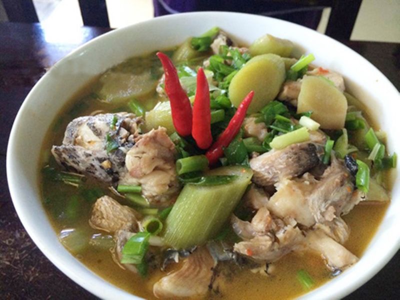 Chột nưa nấu canh cá là đặc sản xứ Huế