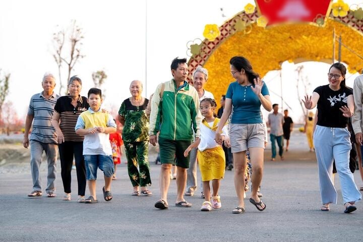 Khuôn viên khu đô thị lấn biển Cần Giờ lần đầu tiên tổ chức bắn pháo dịp lễ 30/4/2026.