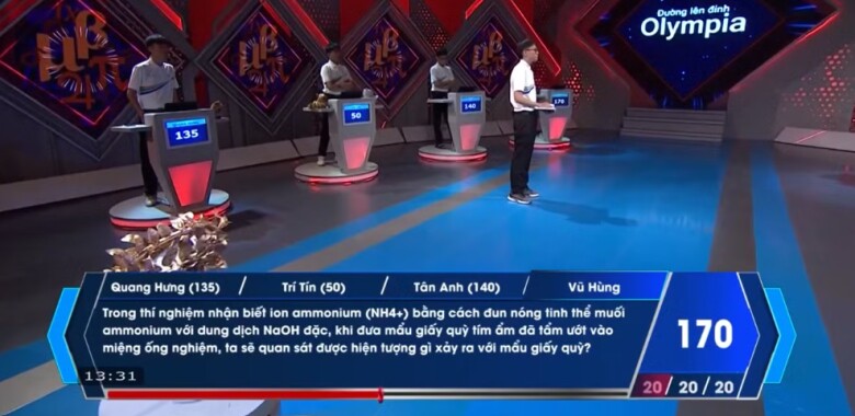 Vũ Hùng trở về vị trí với 190 điểm sau phần thi Về đích.