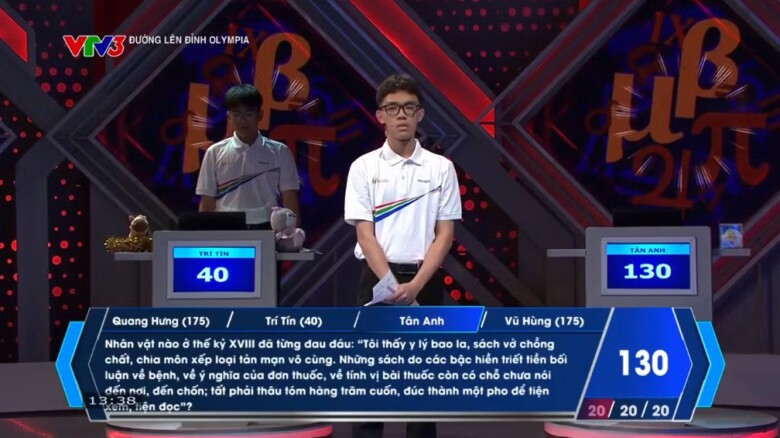 Tân Anh chưa thể tạo ra sự đột phá điểm số trong phần Về đích.