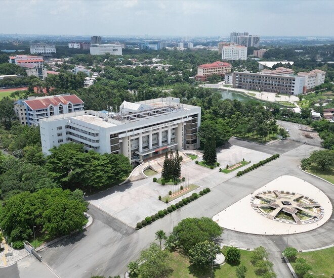 Đại học Quốc gia TP.HCM có khuôn viên rộng rãi