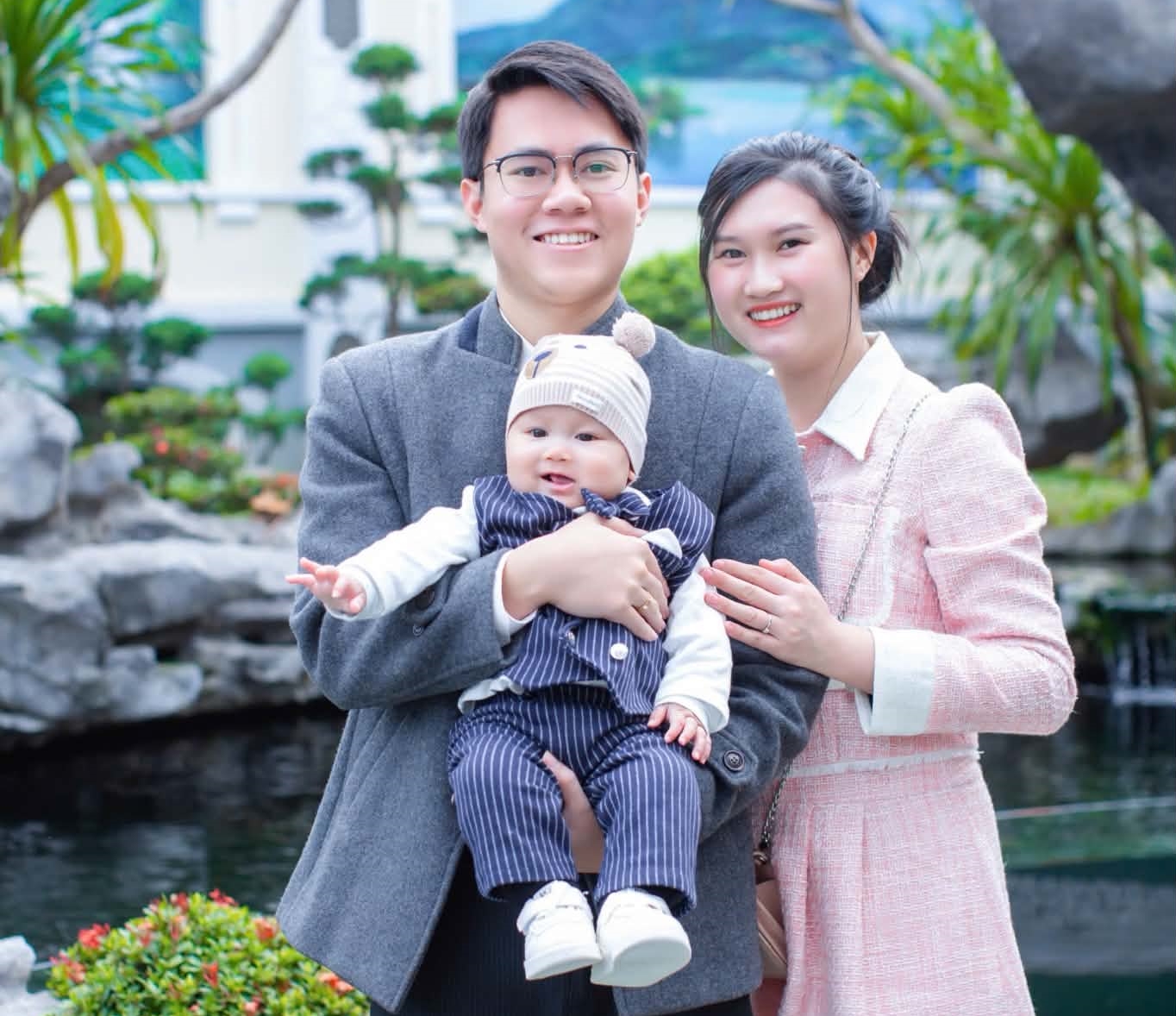 Chị Hiền cảm thấy thật may mắn khi luôn có chồng bên cạnh, đồng hành trên mọi bước đường
