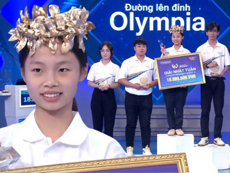Nữ sinh Hà Nội giải ô chữ thần tốc, giành vòng nguyệt quế Tuần Olympia 26