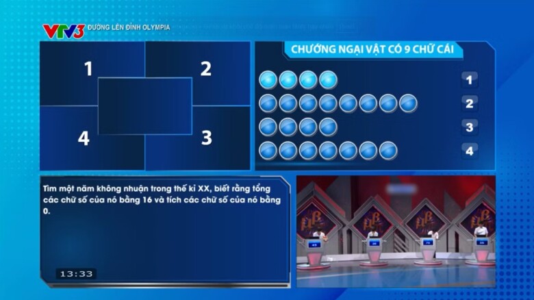 Từ khóa Tô Ngọc Vân đã giúp Nam Sơn vươn lên dẫn đầu với 120 điểm sau vòng thi Vượt chướng ngại vật.