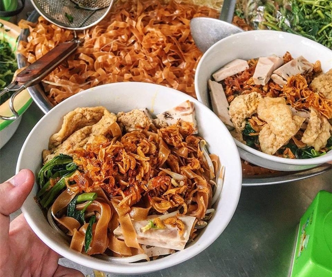 Món bánh đa trộn được nhiều người yêu thích