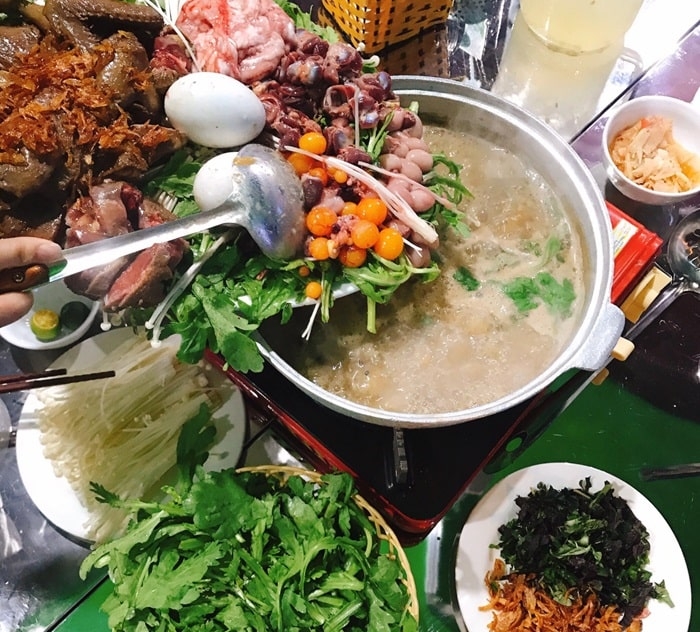 Món lẩu cháo cho bữa tối no nê