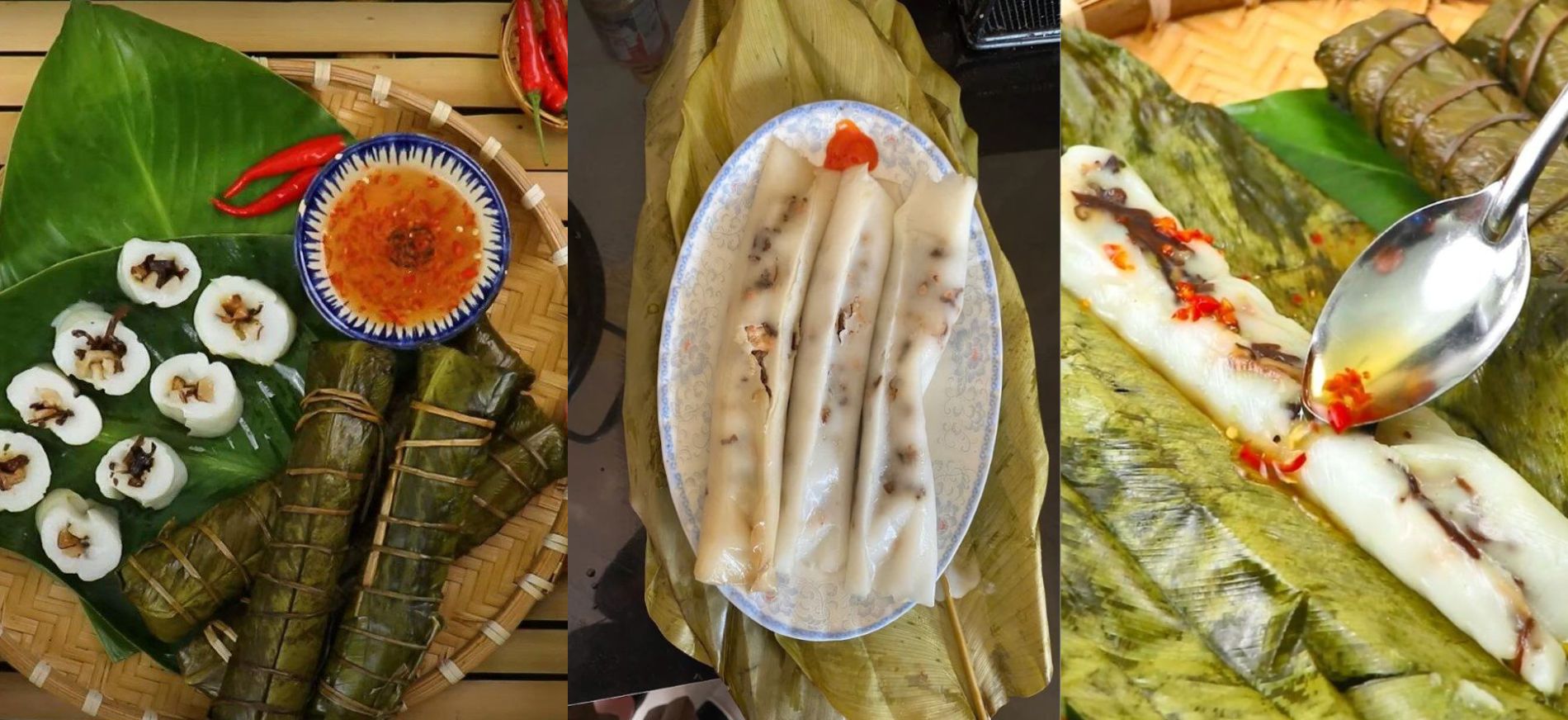 Món bánh tẻ làng Chờ càng ăn càng cuốn