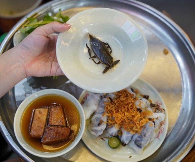 Bánh cuốn cà cuống nổi tiếng ở Hà Nội