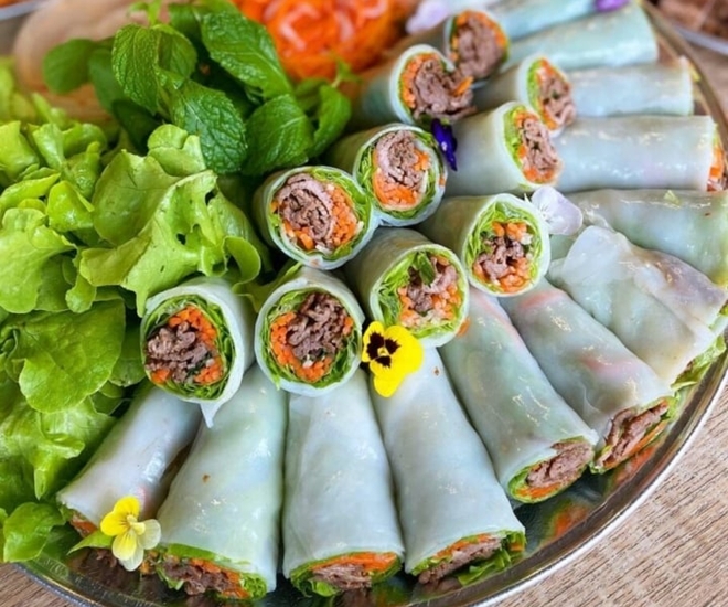 Phở cuốn vừa đẹp vừa ngon