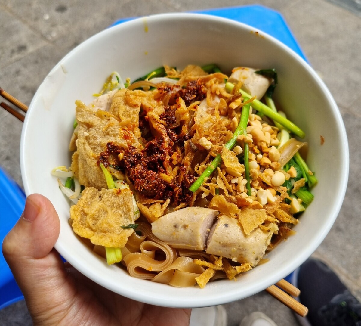 Bánh đa trộn cực kỳ dễ ăn vào mùa hè