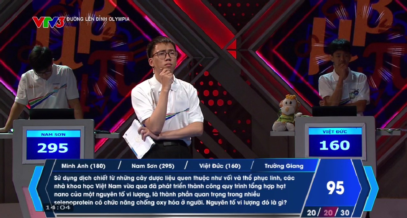 Trường Giang là người Về đích cuối cùng với 1 câu trả lời đúng cùng ngôi sao hi vọng. Việt Đức đưa ra 1 đáp án đúng và 1 đáp án sai trong phần thi của Trường Giang. Kết thúc phần thi, Trường Giang có 155 điểm.