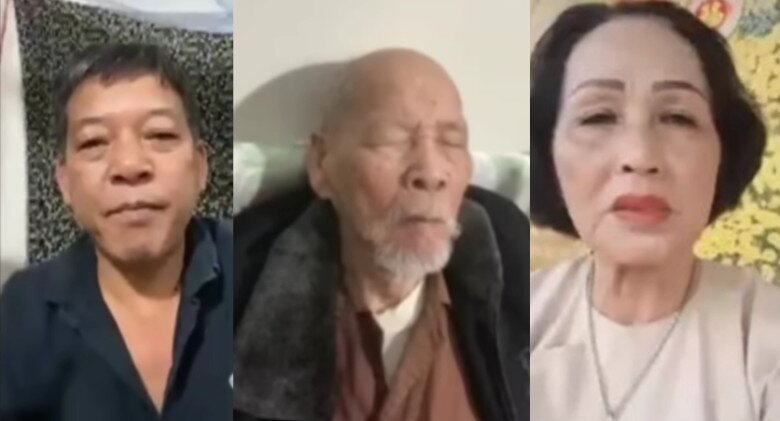 Chú Kiên, ông Như và bà Nguyệt đã trò chuyện để xác nhận thông tin 