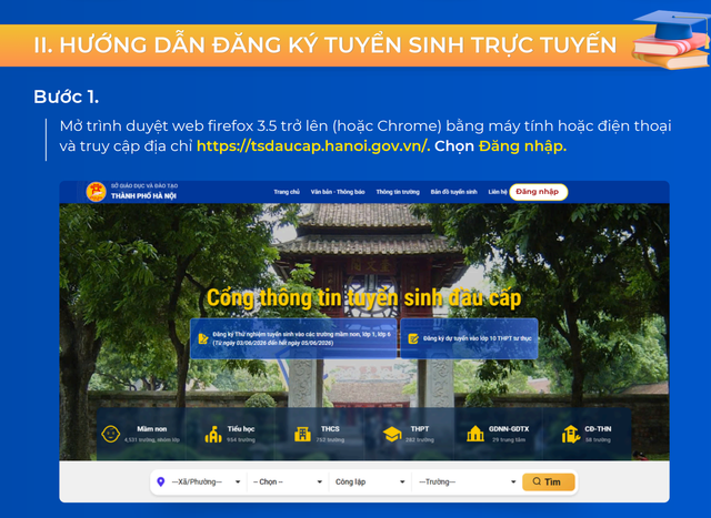Sở GD-ĐT Hà Nội hướng dẫn cách đăng ký tuyển sinh đầu cấp ứng dụng bản đồ GIS - 1