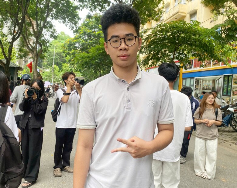 Thí sinh có chút tiếc nuối nhưng cũng đã cố gắng làm bài tốt nhất