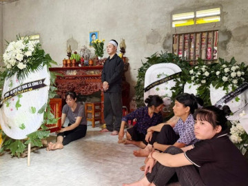 Nghẹn lòng 4 đám tang trong 1 thôn sau vụ 5 học sinh đuối nước ở Phú Thọ
