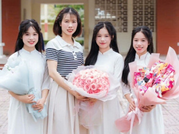 Người mẹ nuôi 3 con gái sinh 3 cùng trúng tuyển lớp 10 trường chuyên nức tiếng