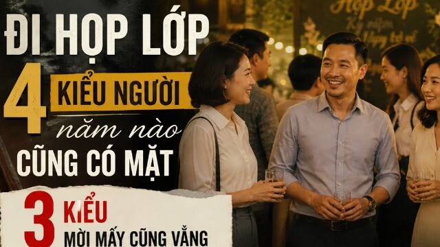 Đi họp lớp sau nhiều năm: Ai cũng gặp 4 kiểu người này, còn 3 kiểu thì hiếm thấy