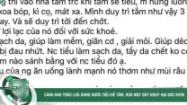 Cảnh báo trào lưu dùng nước tiểu để tắm, rửa mặt gây nguy hại sức khỏe