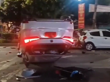 Khởi tố tài xế xe Lexus gây tai nạn liên hoàn tại ngã tư Trung Kính