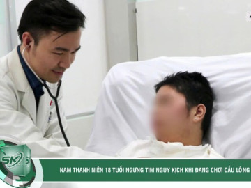 Nam thanh niên 18 tuổi ngưng tim nguy kịch khi đang chơi cầu lông