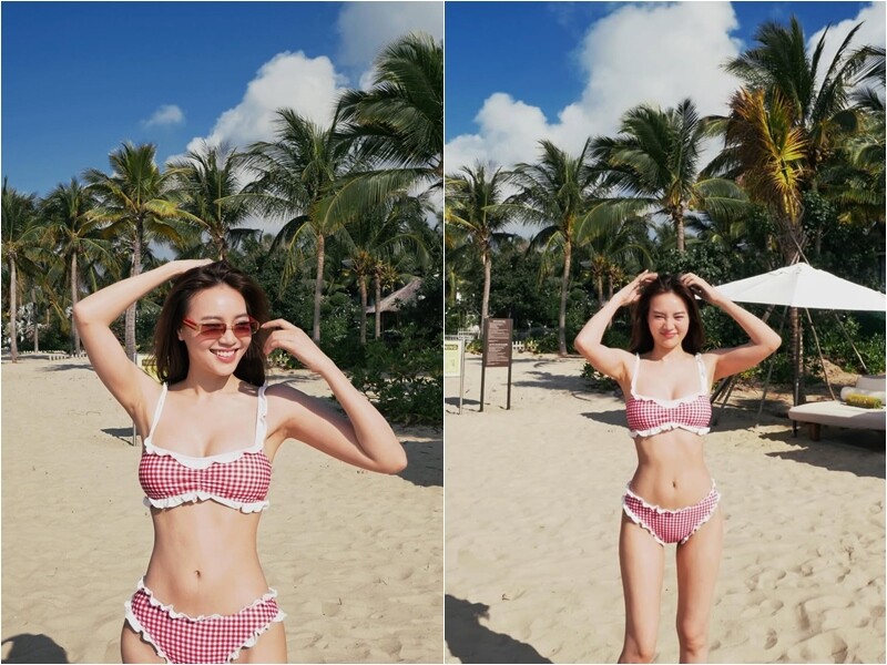 Mới đây, nữ diễn viên Ninh Dương Lan Ngọc lại một lần nữa khiến cõi mạng "chao đảo" khi tung loạt ảnh diện bikini khoe trọn vóc dáng chuẩn chỉnh những ngày đầu hè.