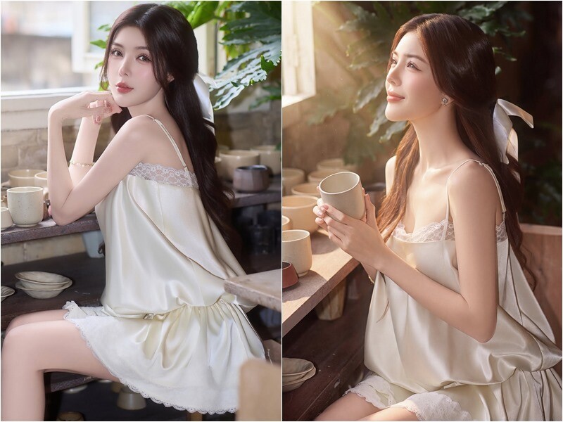 Mới đây, cựu hot girl Lilly Luta khiến nhiều người chú ý khi khoe bộ ảnh trong trẻo như nàng thơ, hòa quyện với sự quyến rũ, táo bạo của một quý cô trưởng thành. Sự trẻ trung của "búp bê sống" một thời làm nhiều người không khỏi khen ngợi. (Ảnh: Trang Minh Thọ)