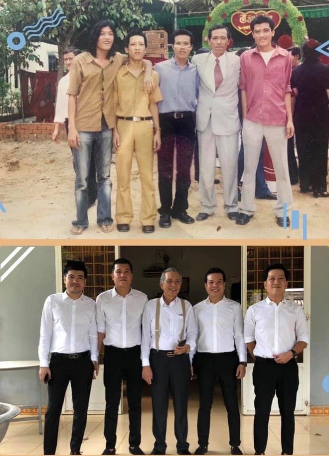 Ngày ấy - bây giờ của Trường Giang cùng các thành viên trong gia đình.