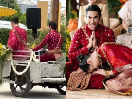 Đám cưới Nadech - Yaya rước dâu bằng xe "độc lạ", chú rể thề: "Nếu ngoại tình, nguyện đau bụng không kịp vào nhà vệ sinh"