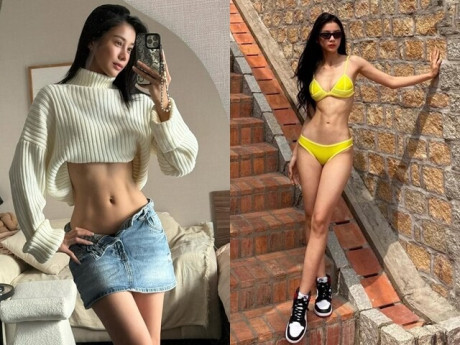 "Mẹ đơn thân người Tày" nổi nhất trên VTV sau 4 năm mới mặc lại bikini, thả dáng thướt tha khoe eo bé xíu