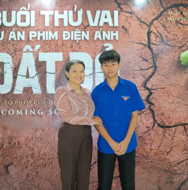 Kỳ Phong được mẹ Kiều Trinh đồng hành trong suốt quá trình thử vai.