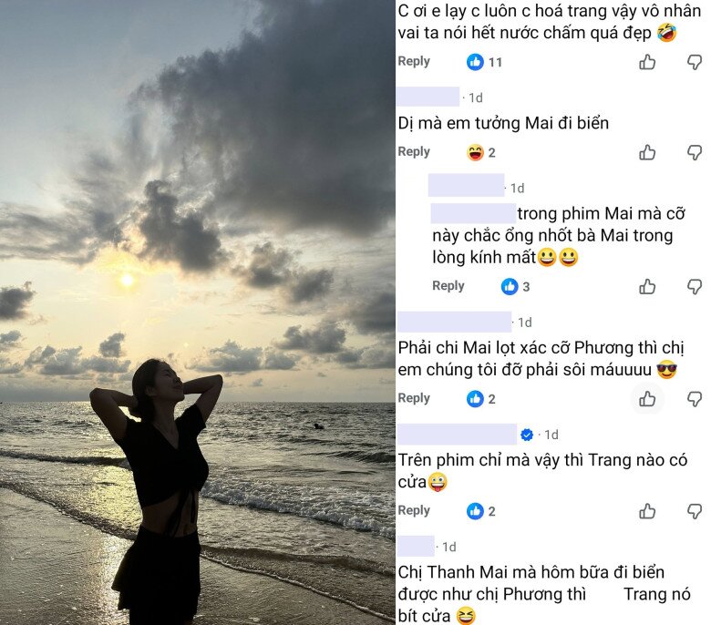 Khán giả đồng loạt đề nghị Lê Phương lên phim cũng diện đồ cháy như ngoài đời.
